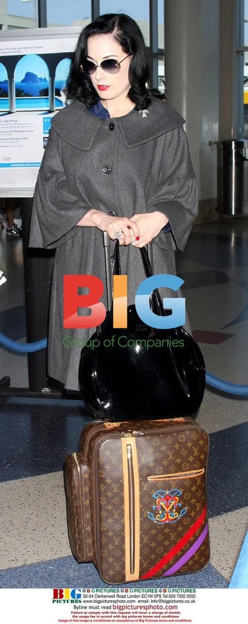 Dita Von Teese Departs LA Airport
