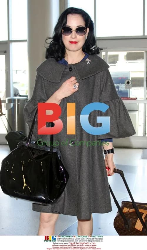 Dita Von Teese Departs LAX