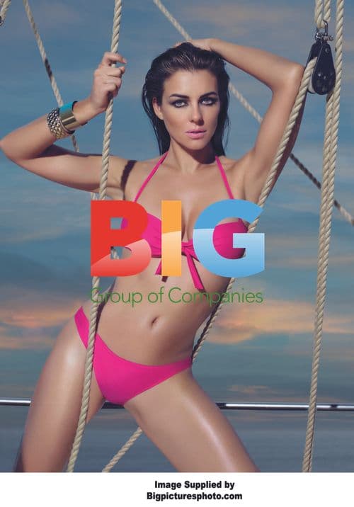 Elisabeth Hurley Mango Swimsuit Launch