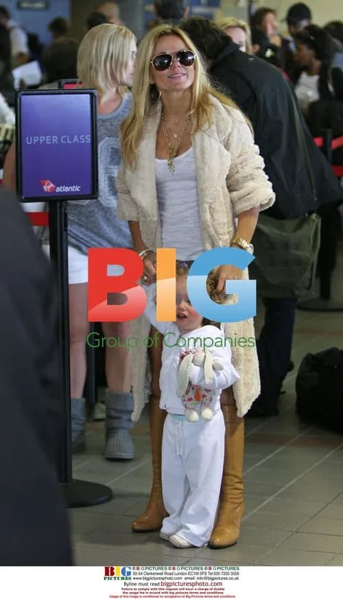 Geri Halliwell and daughter Bluebell at LAX