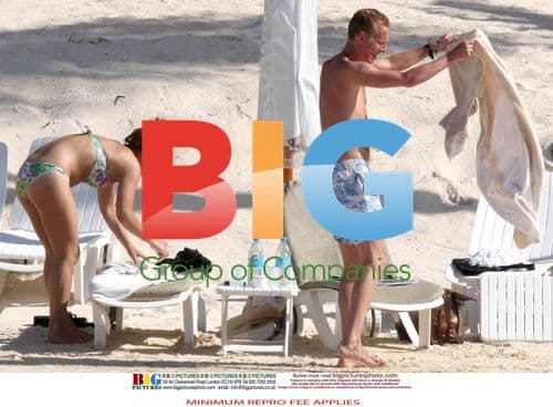 Billie Piper and Laurence Fox on vacation