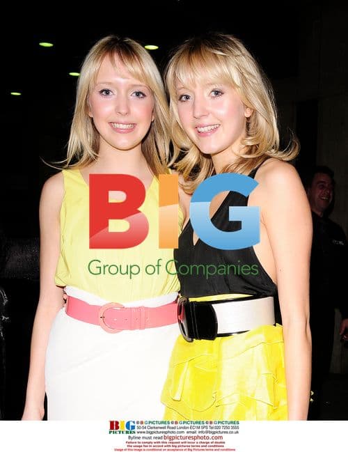 Samantha and Amanda Marchant Leaving Dorchester Hotel