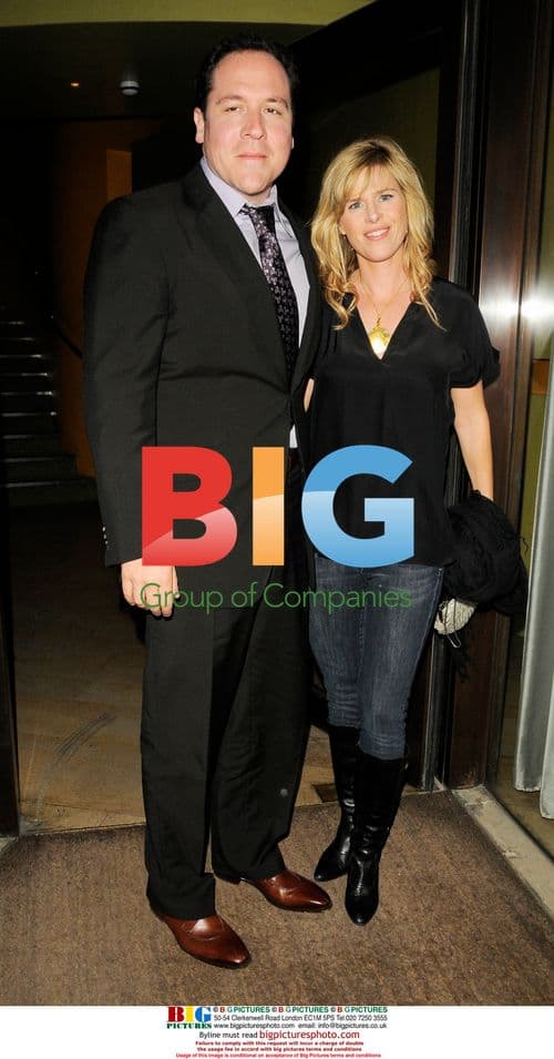 Jon Favreau and Joya Tillem at Iron Man premiere party