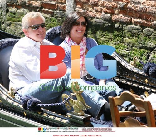 Colin Montgomerie and Wife Enjoy Romantic Gondola Ride in Venice