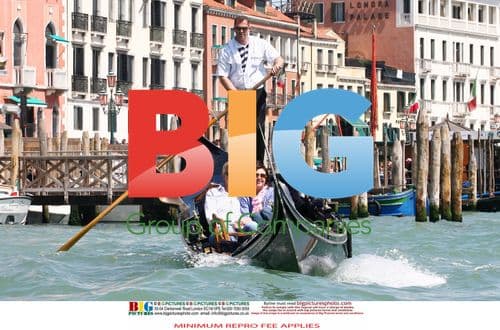 Colin Montgomerie and Wife Honeymoon in Venice