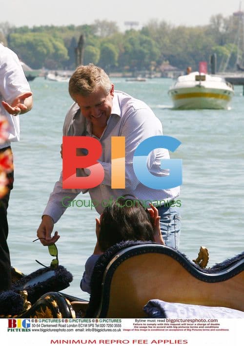 Golfer Colin Montgomerie and Wife on Honeymoon in Venice