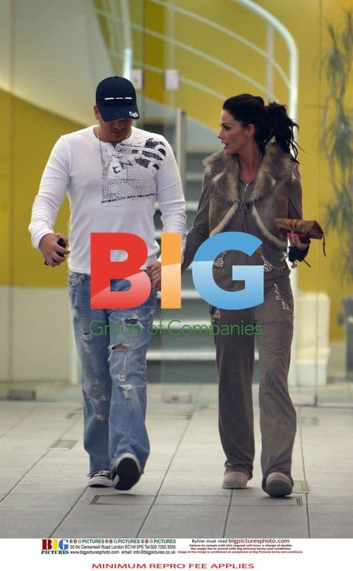 Jordan and Peter Andre at Medical Centre