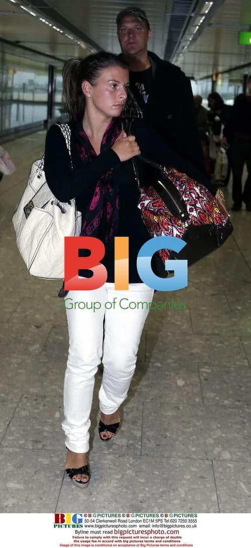 Coleen McLaughlin arrives at Heathrow