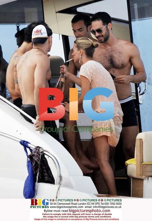 Kate Moss on Yacht with Friends
