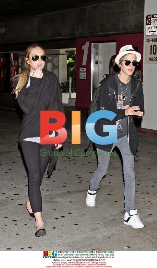 Lindsay Lohan and Samantha Ronson at LAX