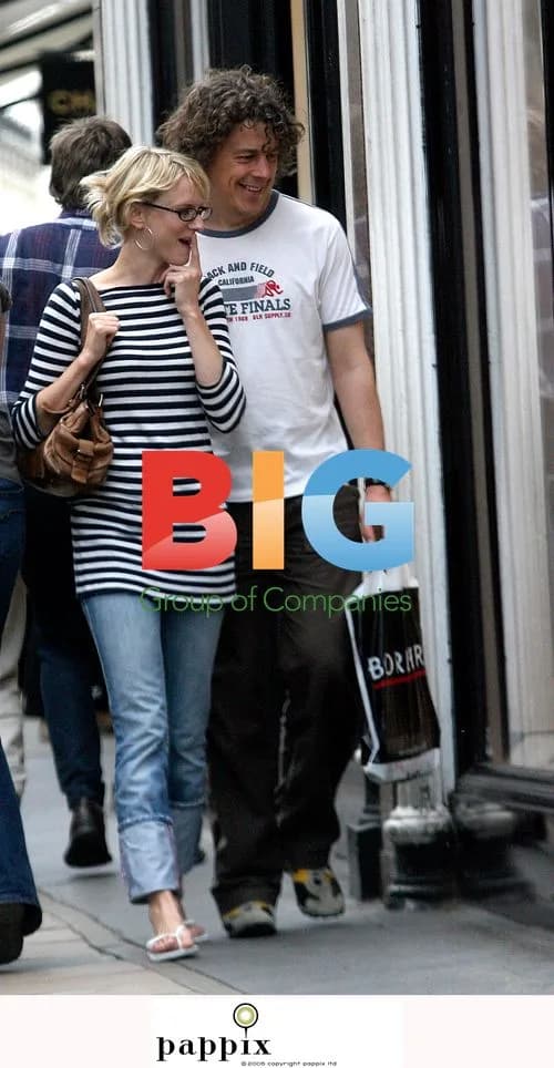 Alan Davies and Girlfriend Window Shopping