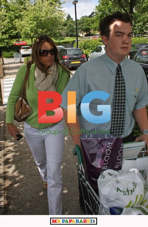 Liz Hurley Shopping at Waitrose