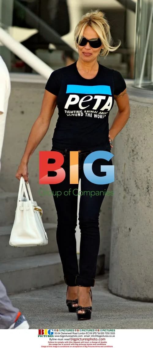 Pamela Anderson at KFC Protest