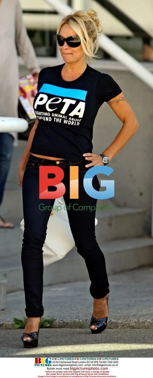 Pamela Anderson at KFC Protest
