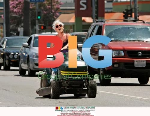 Pink Filming Music Video on Sunset Blvd.