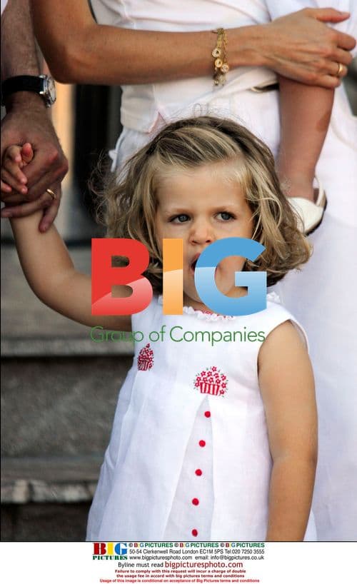 Prince Felipe's Family at Copa del Rey Yacht Race