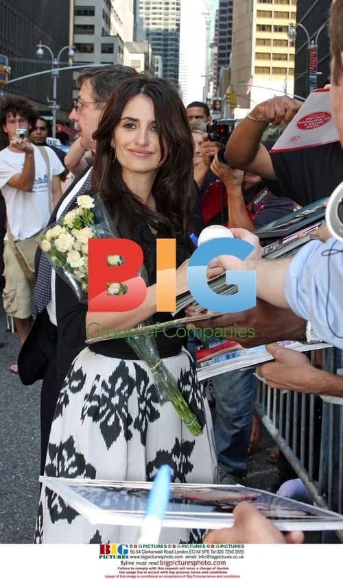 Penelope Cruz at Late Show with David Letterman