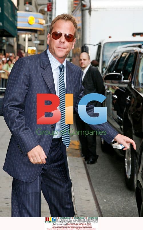 Kiefer Sutherland and Rumer Willis on Letterman