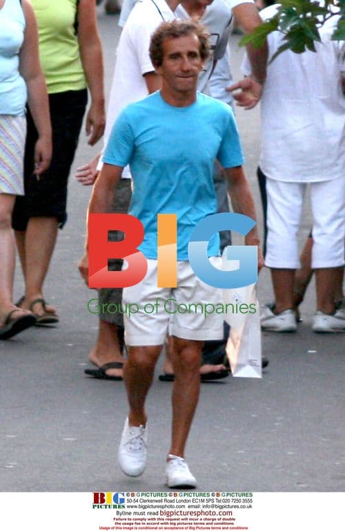 Alain Prost and Wife Vacation in Corsica