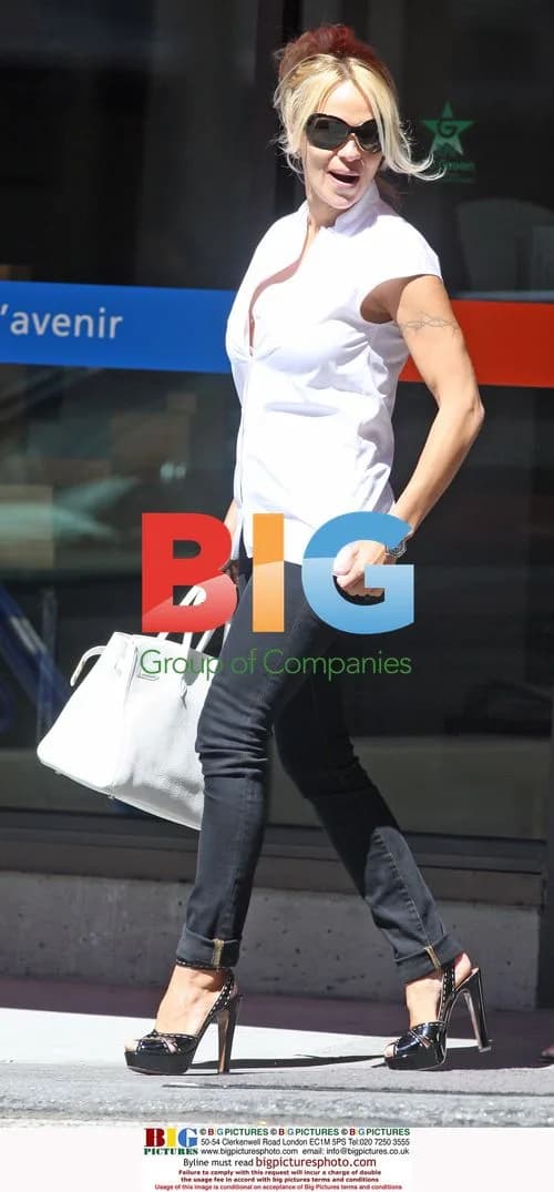 Pamela Anderson Arrives for KFC Protest in Vancouver