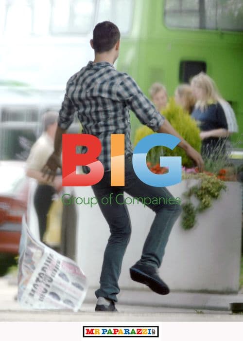 Will Young Filming Music Video at Petrol Station