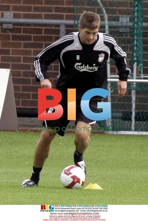 Steven Gerrard at Melwood Training