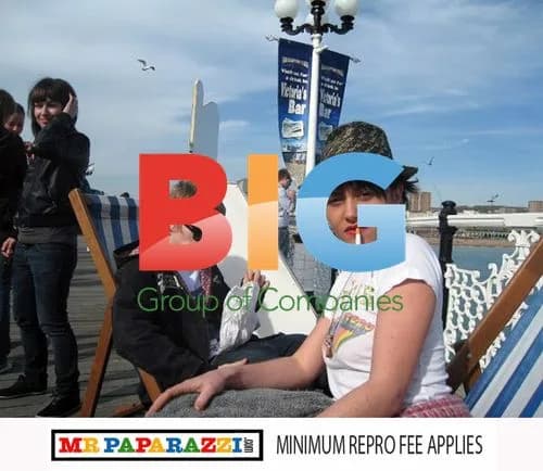 Jaime Winstone and Alfie Allen at Brighton Beach