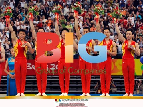 China Men's Gymnastics Team Wins Gold