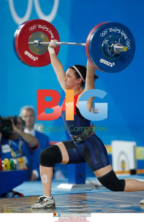 Natalie Woolfolk Lifts 111 KG at 2008 Olympics