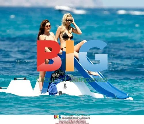 Stephanie Mcmichael on Pedalo with Harriet Tierney