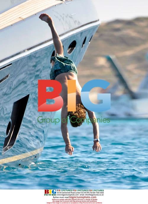 Andrea Casiraghi and girlfriend on yacht in Formentera