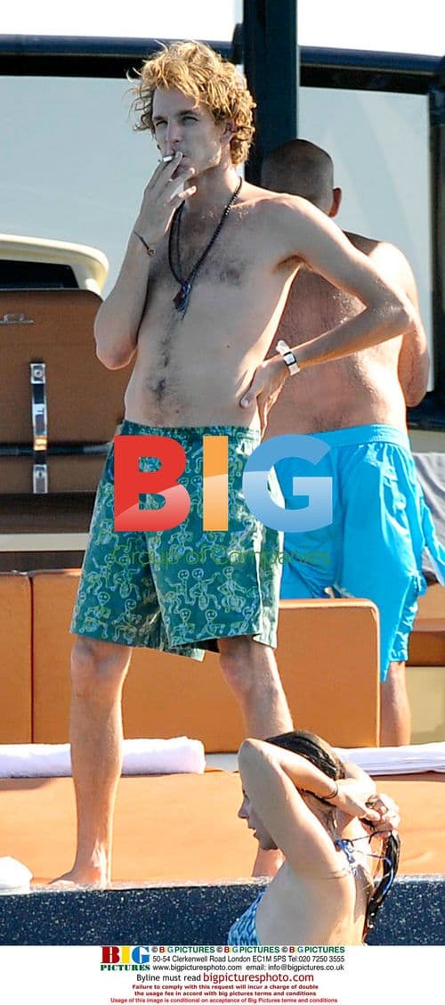 Andrea Casiraghi and Friends on Yacht in Formentera