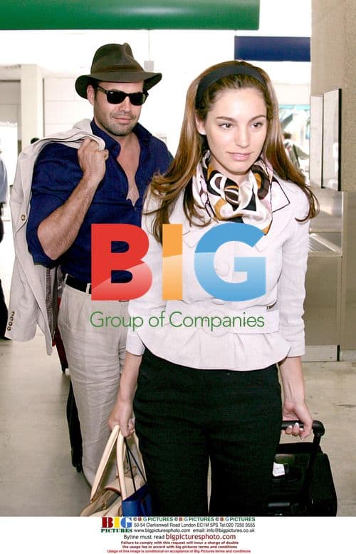 Kelly Brook and Billy Zane at Nice Airport