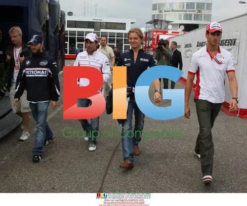 F1 Drivers During German Grand Prix Practice