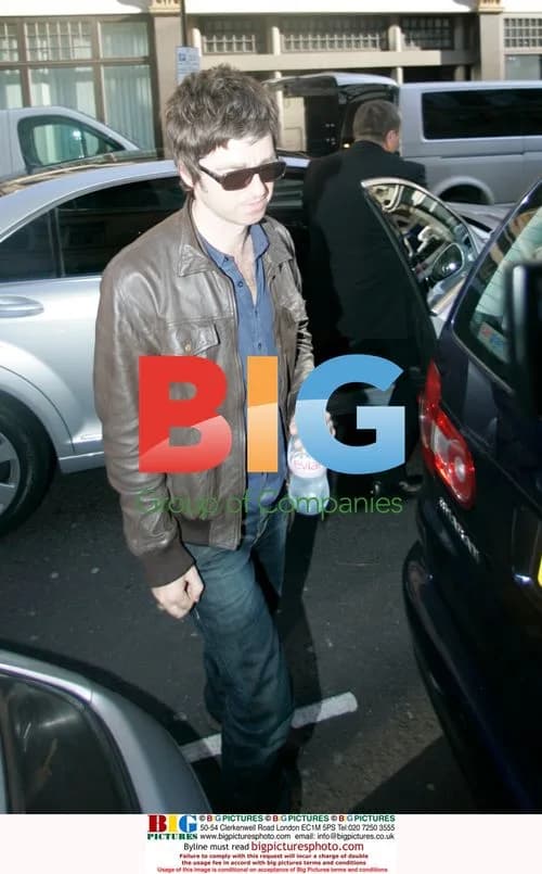 Noel Gallagher arrives at BBC Radio One