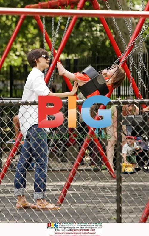 Tom Cruise and Family in Central Park