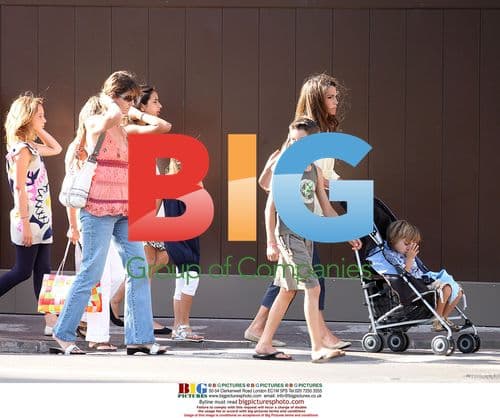 Rania of Jordan with Children Shopping in Cannes