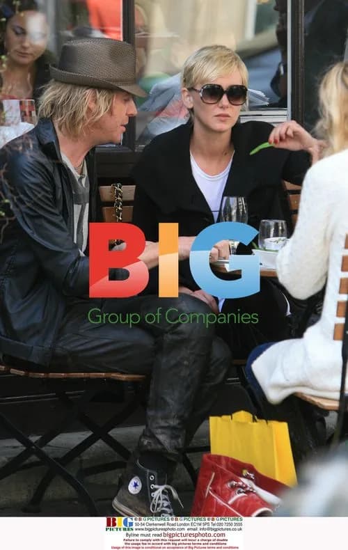 Kimberly Stewart and Rhys Ifans Lunch in London