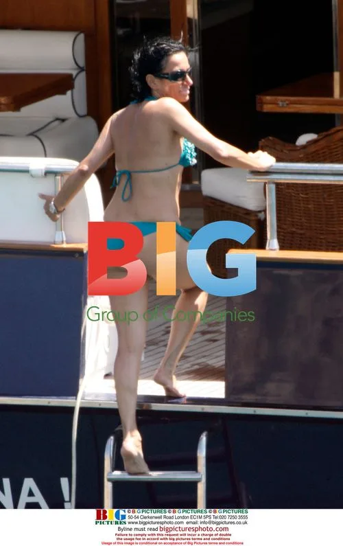 Nancy Dell'Olio on Yacht in Greece