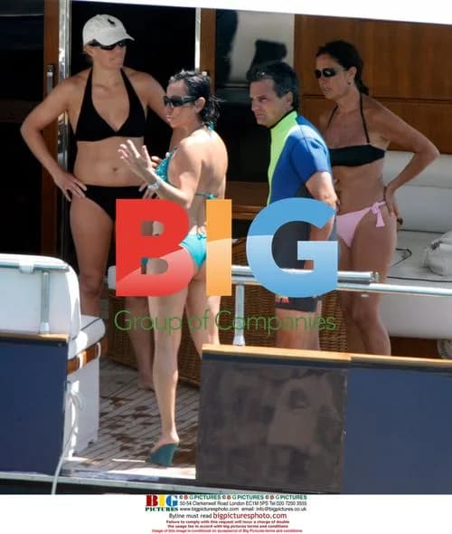 Nancy Dell'Olio Enjoys Greek Islands Yacht Trip