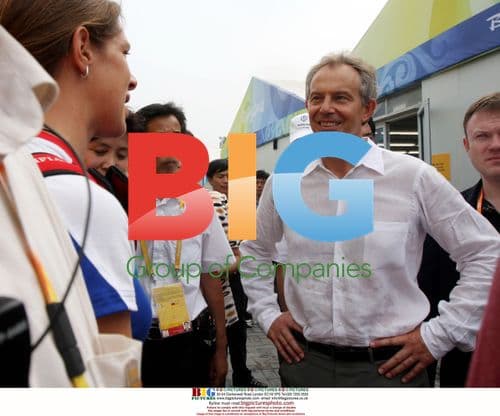 Tony Blair visits Beijing Olympic Village