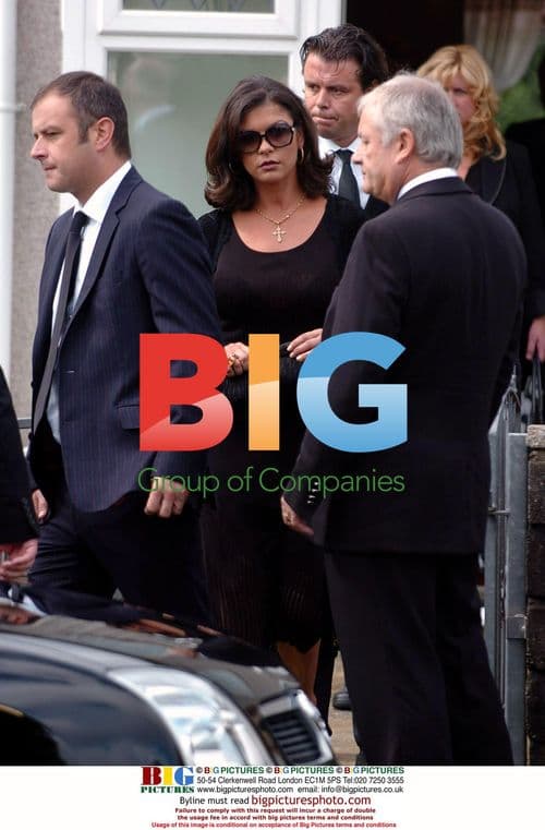 Catherine Zeta Jones attends grandmother's funeral