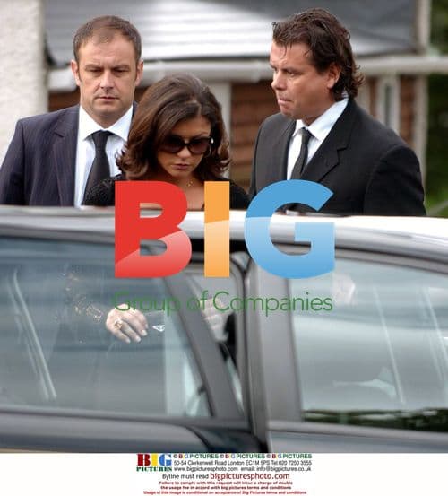 Catherine Zeta Jones at grandmother's funeral