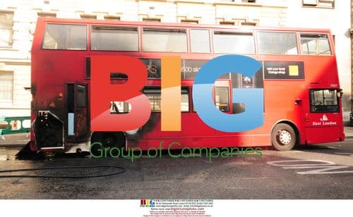 Bus Fire Incident in London, UK