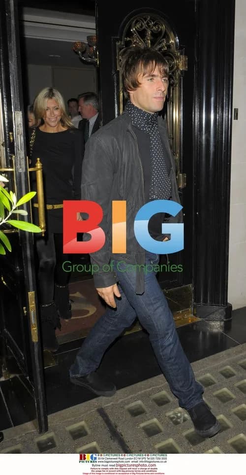 Liam Gallagher Leaving Scotts with Wife