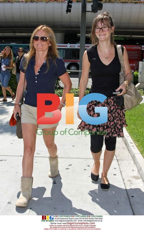 Geri Halliwell Arrives at LAX