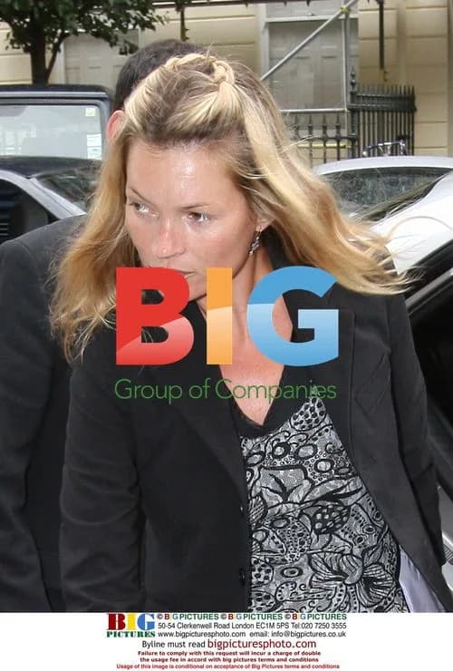 Kate Moss and daughter Lila at London Clinic