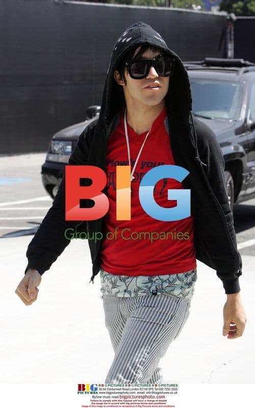 Pete Wentz Goofs Around for Photographers