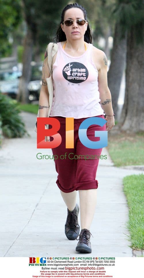 Janeane Garofalo takes a walk in Hollywood