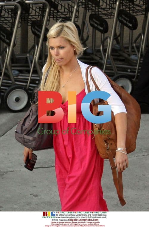 Nigel Lythgoe and Sophie Monk Arrive at Burbank Airport